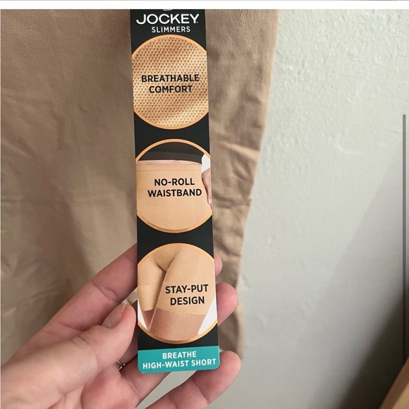 Jockey Slimmers Breathe High Waist Shorts Size L. NWT - Picture 2 of 3